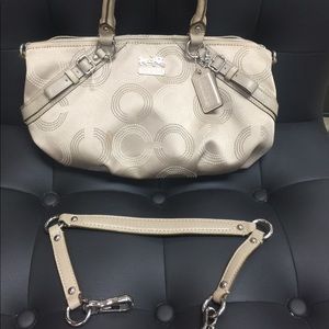 Coach Madison Dot Op Art Sophia Satchel Purse